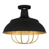 Quoizel Darmody 1-Light Matte Black Semi-Flush Mount QFL5357MBK